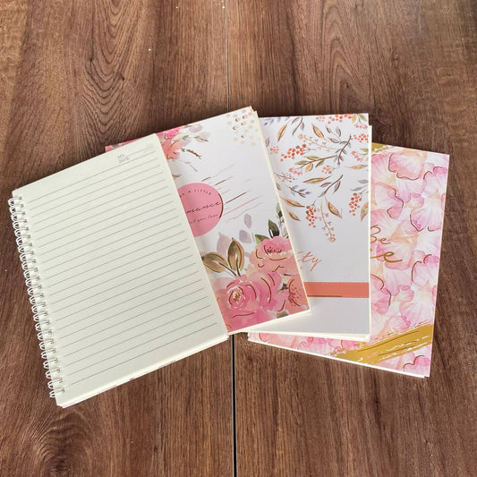 DM-2158-1 - Cuadernos Flores Rosadas