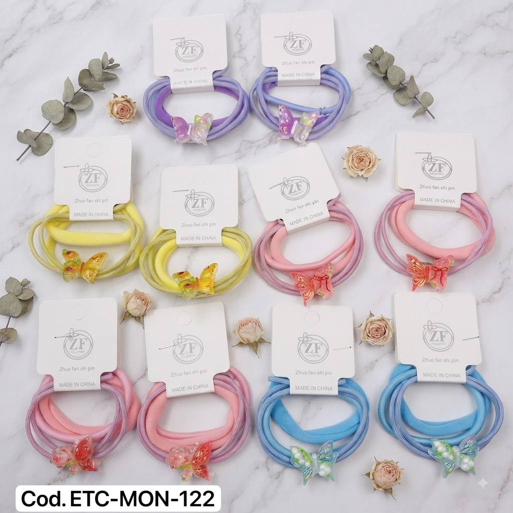 ETC-MON-122 - Moño mariposa x 10