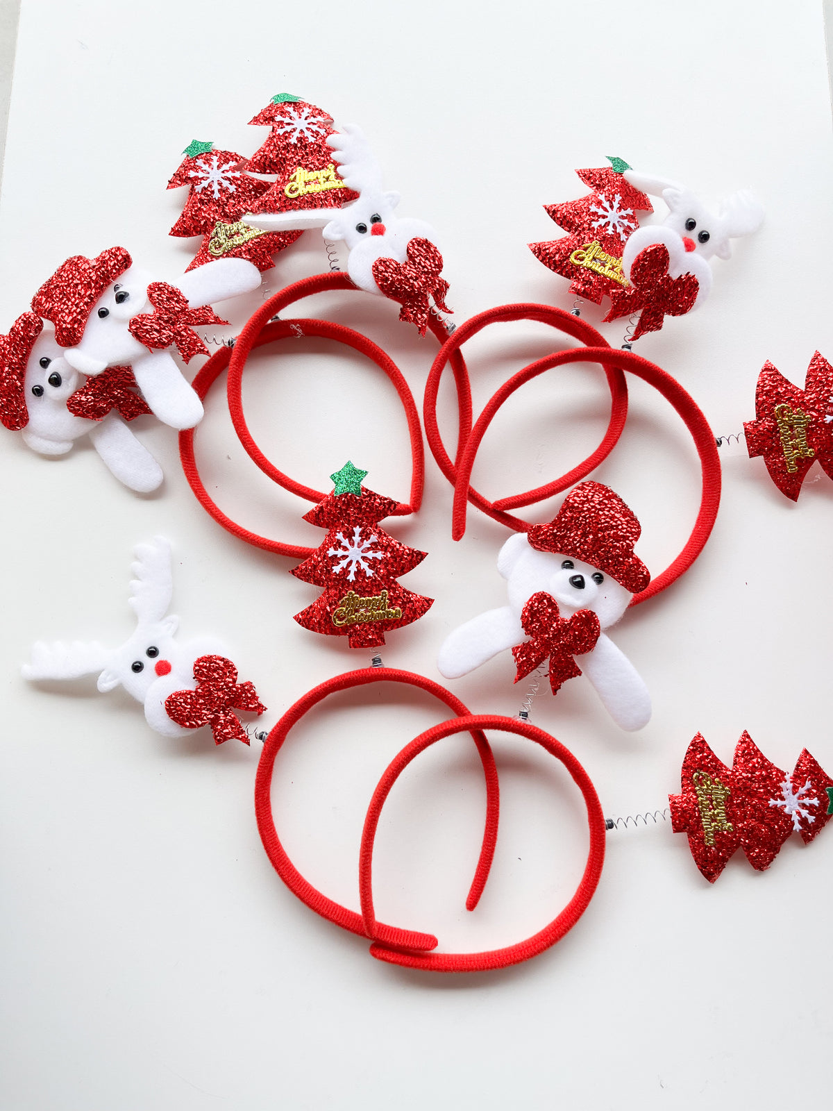 NAV26-009 - PACK X 6 DIADEMAS NAVIDEÑAS