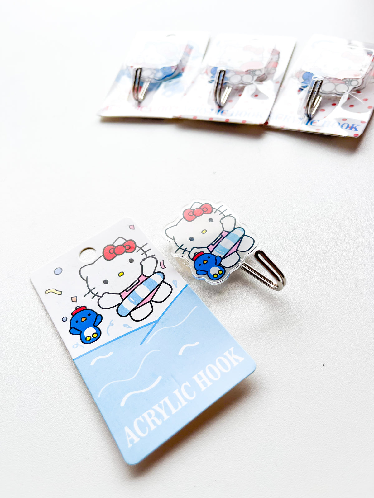 GANCHO-002 - Gancho individual de Hello Kitty azul