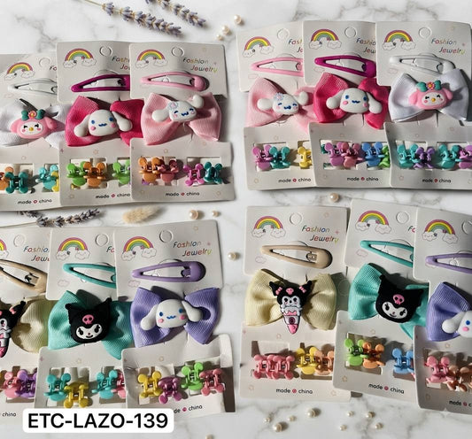ETC-LAZO-139 - Vincha lazo sanrio + piojitos x 12