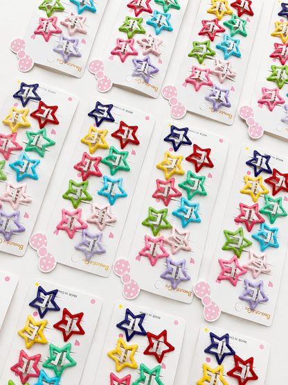 TICTAC-0301 - Tablita de estrellas variadas de colores x12