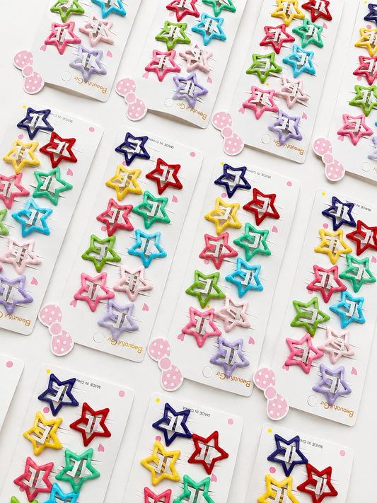 TICTAC-0301 - Tablita de estrellas variadas de colores x12