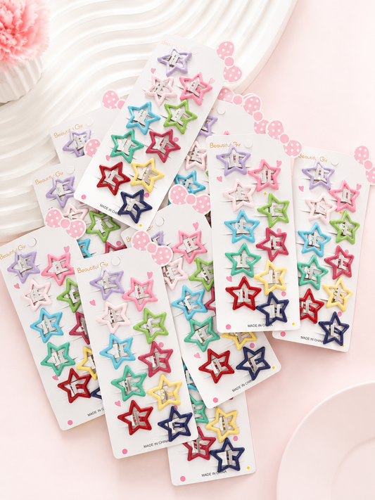 TICTAC-0301 - Tablita de estrellas variadas de colores x12