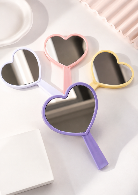 ETC-ESP-003 - ESPEJO DE MANO CORAZON - VARIOS COLORES