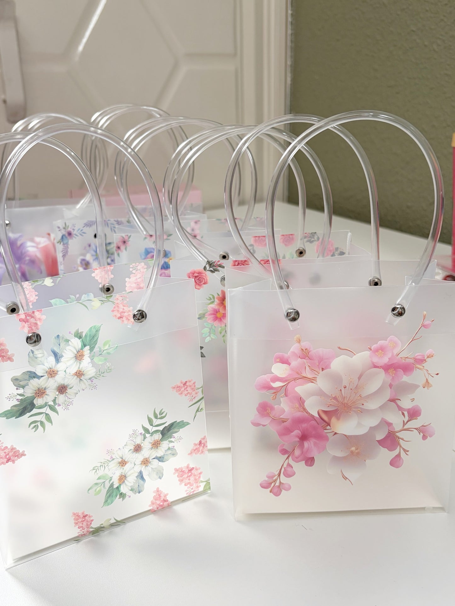 ETC-FUN-260102 - Fundas transparente botones con metal x12