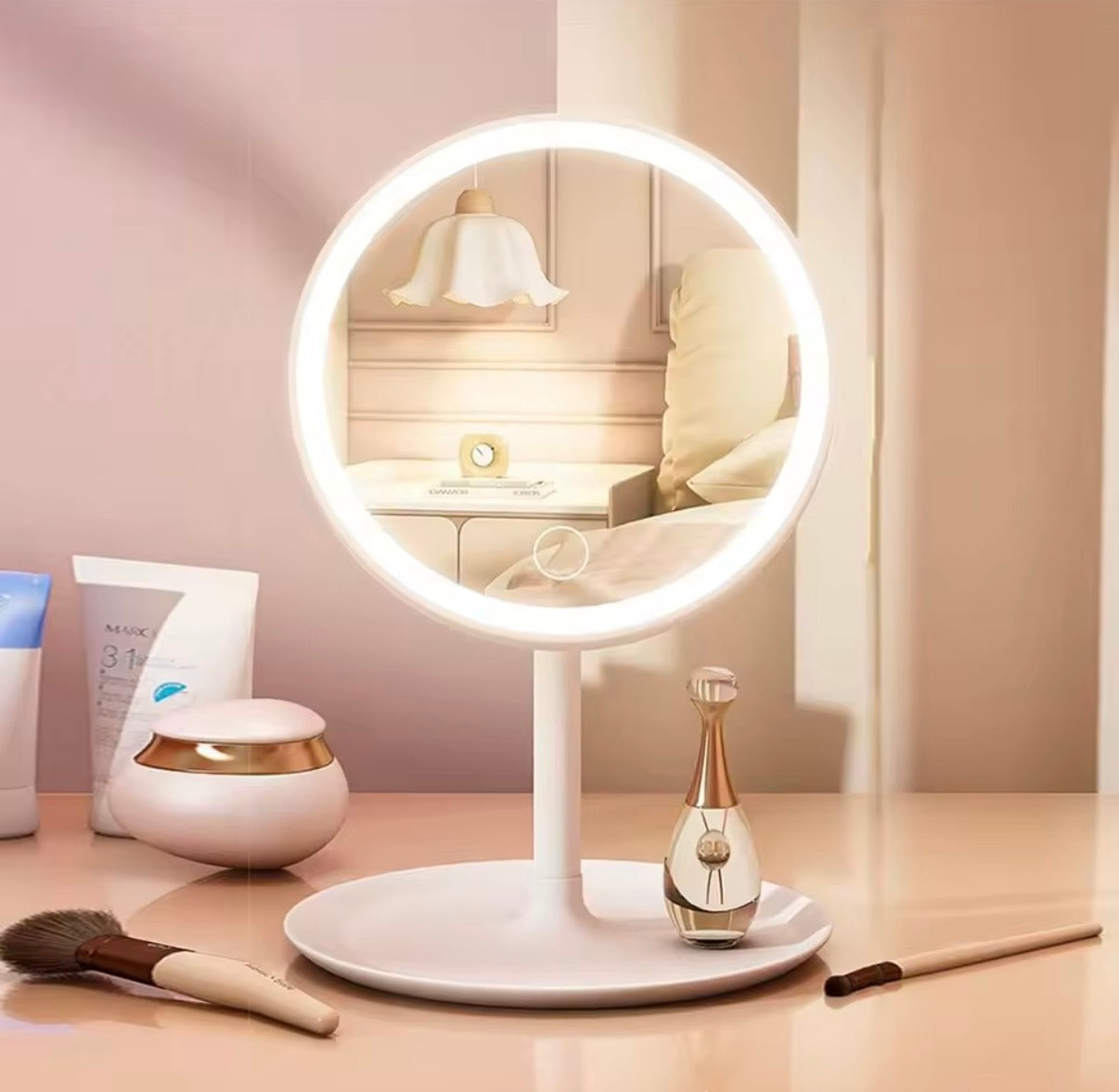 ETC-ESP-001 - ESPEJO CIRCULAR RECARGABLE CON LUZ