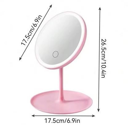ETC-ESP-001 - ESPEJO CIRCULAR RECARGABLE CON LUZ