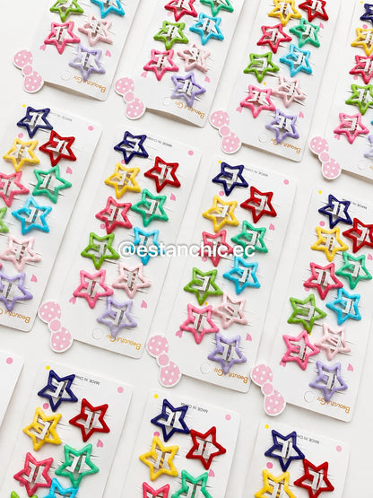 TICTAC-0301 - Tablita de estrellas variadas de colores x12