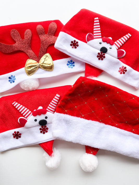 NAV26-003 - PACK X 4 GORROS NAVIDEÑO LUXURY