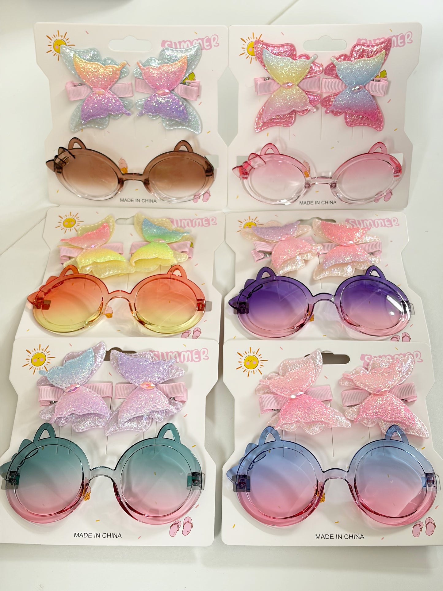 ETC-GAFA-250402 - Gafas con vincha mariposa x12