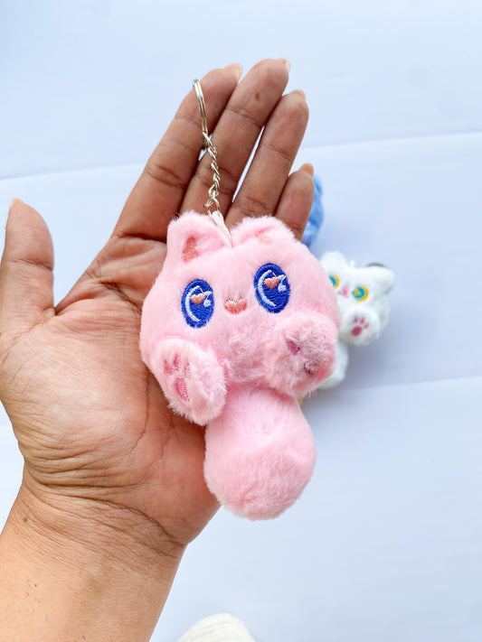 ETC-LLAVERO-014 - LLAVERO PELUCHE DE GATO